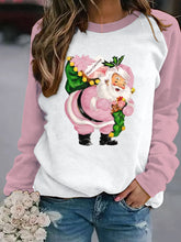 Merry Christmas Santa Print Sweatshirt