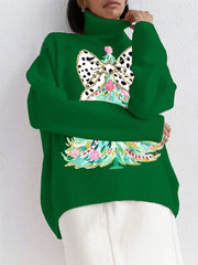 Christmas Tree Print Sweater