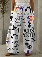Sanderson Sisters Print Vintage Pants