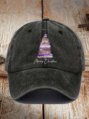 Unisex Merry Christmas Tree Print Hats