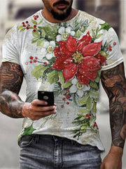 Vintage Christmas Print T-Shirt