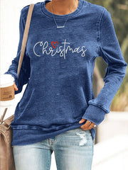 Christmas Begins With Christ Casual Printed Sweater