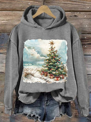 Florida Christmas Tree Print Hoodie