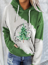 Merry And Bright Christmas Tree🎄Print Casual Hoodie