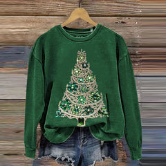 Christmas Tree Art Print Casual Hoodie