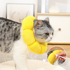 Sunflower Plush Collar Anti-licking