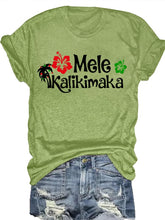 Hawaiian Christmas Mele Kalikimaka Hibiscus T-Shirt