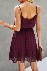 Fashion Sweet Solid Patchwork Spaghetti Strap Princess Dresses