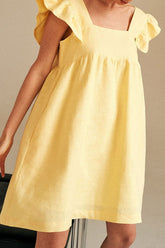 Fashion Sweet Solid Square Collar Princess Dresses(5 Colors)