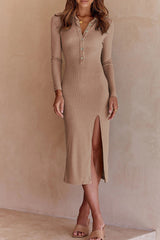 Celebrities Elegant Solid Turndown Collar One Step Skirt Dresses(10 Colors)