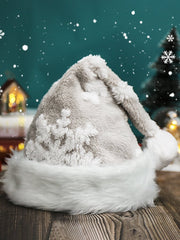 🔥BUY 3 GET 10% OFF🔥Christmas Snowflake Jacquard Design Thick Plush Christmas Hat