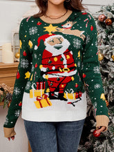 LED Lantern Functional Christmas Jacquard Sweater