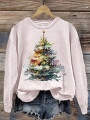 Christmas Casual Printed Sweatshirt