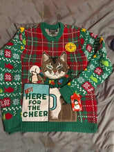 Christmas Sweater With Pocket For A Drink Knitted Christmas Sweater