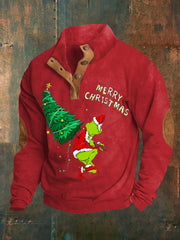 Funny Classic Christmas Character Merry Christmas! Print Casual Pullover