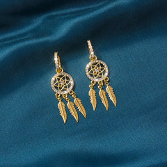 🎁2023-Christmas Hot Sale🎁(🔥New arrival -- 49%OFF) Dreamcatcher Golden Earrings