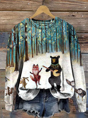 Have A Holly Jolly Season Christmas Print Casual Sweatshirt