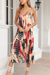 All Over Print Midi Cami Dress