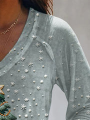 Retro Christmas Tree Casual T-Shirt