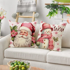 2023 New Pink Christmas Pillow Covers-New Christmas Home Products