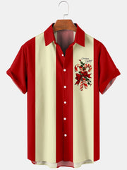 Christmas Series large Casual Short Sleeve Shirt