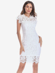 Birthday Bodycon Dresses Pink Sleeveless Designed Neckline Midi Dress Sheath Dress Casual Pencil Dress