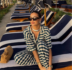 Fun Girl Stripe Two Piece Set