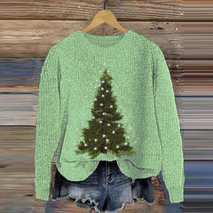 Christmas Tree Knit Casual Sweater