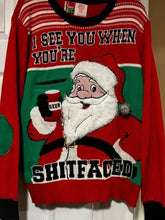 I See You When You Are Beer Santa Casual Knitted Christmas Sweater