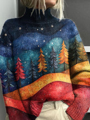 Christmas Tree Print Sweater