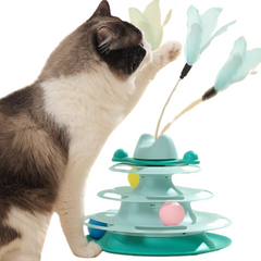 Tower of Tracks Interactive Turntable Cat Toy