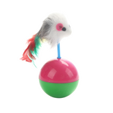 Cat Tumbler Toys With Mouse Feather