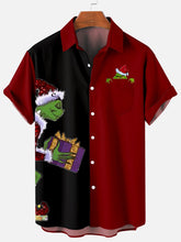 Christmas element large short sleeve shirt