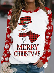 Christmas Round Neck Long Sleeve Sweatshirt