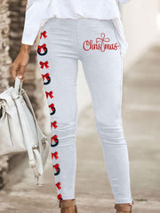 Christmas Cross Print Leggings