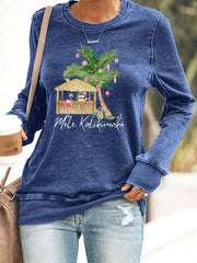 Mele Kalikimaka Hawaii Christmas Sweatshirt