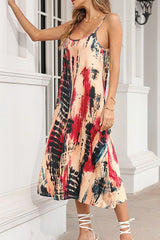 All Over Print Midi Cami Dress
