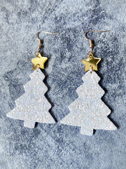 Shiny Christmas Tree Fashion Earrings