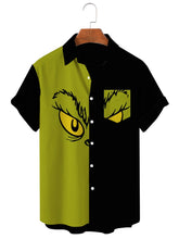 Christmas Series large Casual Short Sleeve Shirt