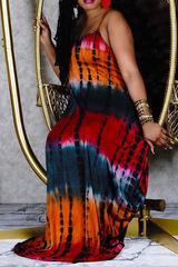 Tie Dye Pocket Detail Cami Maxi Dress