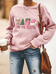 Christmas 'Tis The Season' Print Sweatshirt