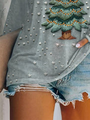 Retro Christmas Tree Casual T-Shirt