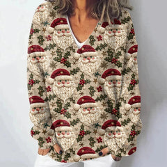 Christmas Santa Knit Casual Sweater