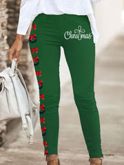 Christmas Cross Print Leggings