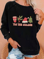Christmas 'Tis The Season' Print Sweatshirt