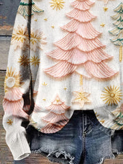 Christmas Tree Christmas Gifts Art Print Knit Pullover Sweater