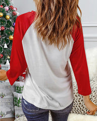 Christmas Lights Sleeve T-shirt