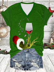 Christmas Print Casual T-Shirt