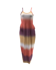 Ombre Slant Pocket Cami Maxi Dress