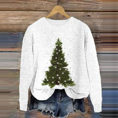 Christmas Tree Knit Casual Sweater